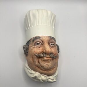 1969 England Bossons Chalkware “Chef” Wall Decor (3D)